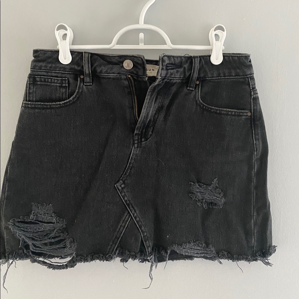 Pacsun Black Denim Skirt